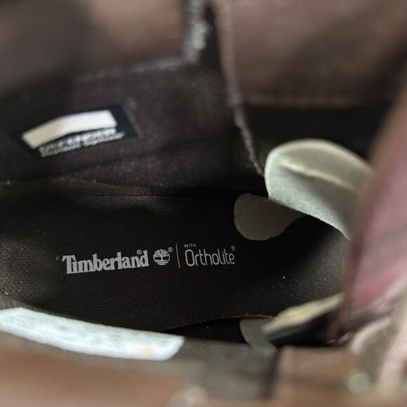 Timberland Tillston 6 Booties Women Size 9 Brown High Heel Block Steampunk Boots - Picture 14 of 16